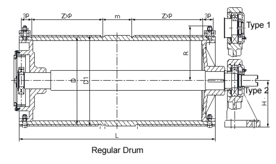 Wire rope drum Wire rope drum